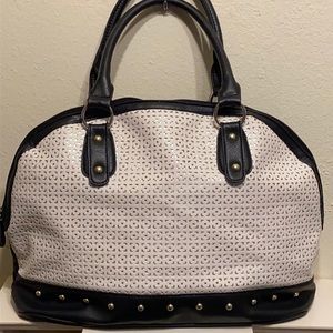Women’s Large Black/White Shoulder Bag